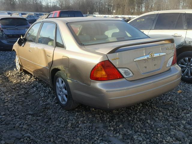 4T1BF28B82U227663 - 2002 TOYOTA AVALON XL GOLD photo 3