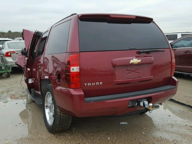 1GNFC13067J103759 - 2007 CHEVROLET TAHOE C150 MAROON photo 3