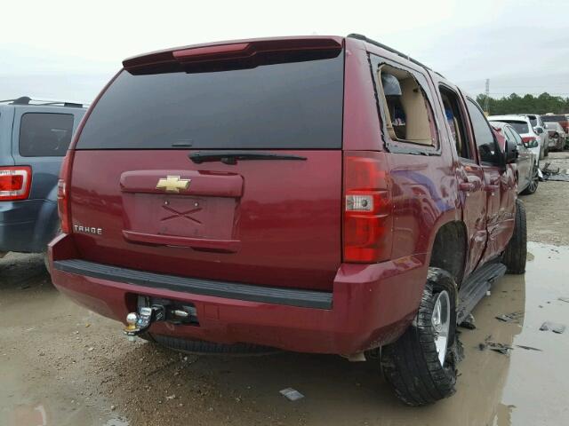 1GNFC13067J103759 - 2007 CHEVROLET TAHOE C150 MAROON photo 4