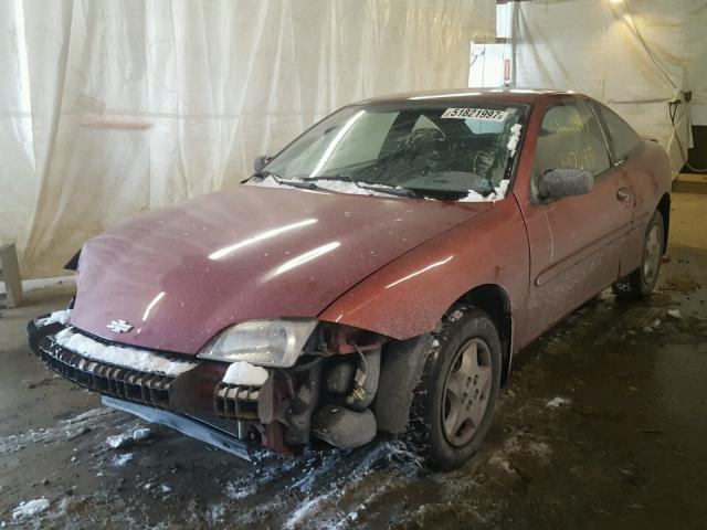 1G1JC1248Y7355866 - 2000 CHEVROLET CAVALIER RED photo 2