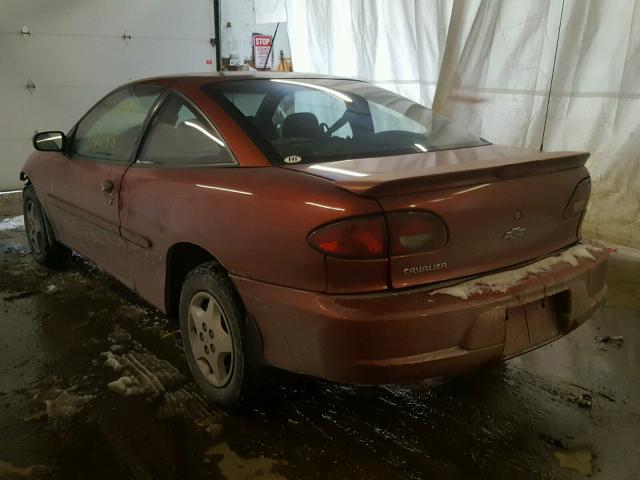 1G1JC1248Y7355866 - 2000 CHEVROLET CAVALIER RED photo 3