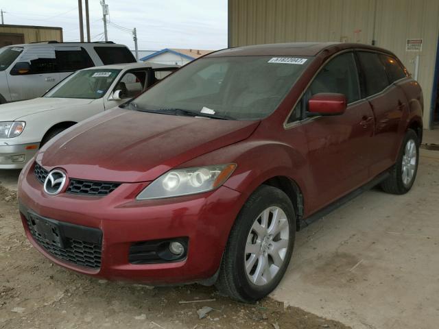 JM3ER293770138124 - 2007 MAZDA CX-7 MAROON photo 2