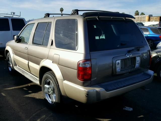 JNRDR09X82W213365 - 2002 INFINITI QX4 BEIGE photo 3