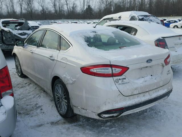 3FA6P0H90DR188846 - 2013 FORD FUSION SE WHITE photo 3