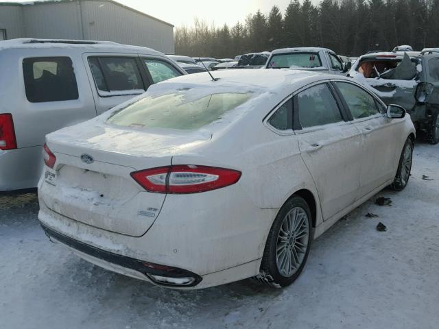 3FA6P0H90DR188846 - 2013 FORD FUSION SE WHITE photo 4