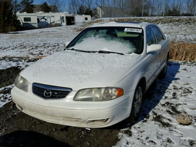 1YVGF22F7Y5141747 - 2000 MAZDA 626 ES WHITE photo 2