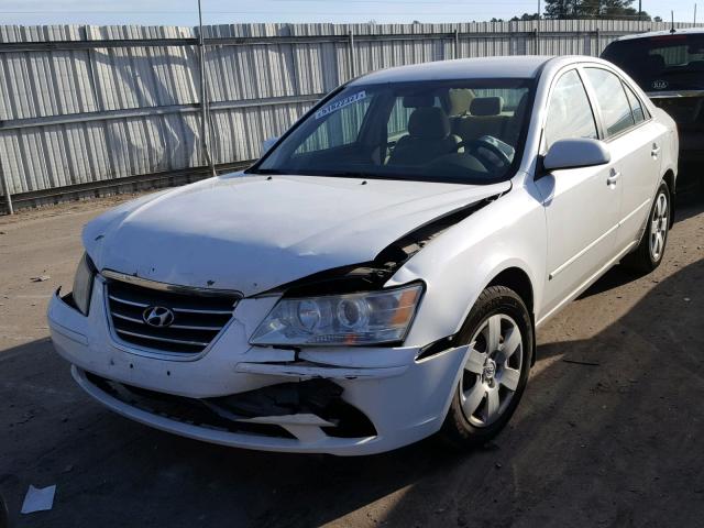 5NPET46C09H508684 - 2009 HYUNDAI SONATA GLS WHITE photo 2