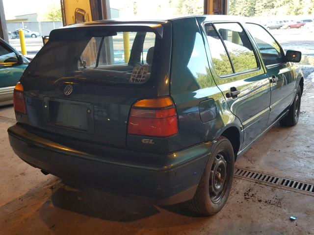 3VWFA81H4VM018240 - 1997 VOLKSWAGEN GOLF GL GREEN photo 4