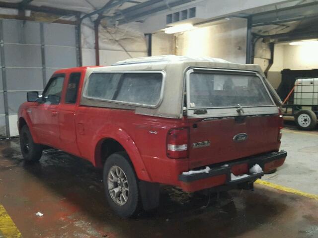 1FTZR15E27PA86405 - 2007 FORD RANGER SUP RED photo 3