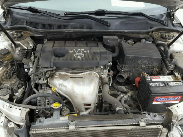 4T4BF3EK5AR065215 - 2010 TOYOTA CAMRY BASE SILVER photo 7