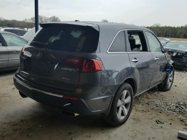 2HNYD2H6XAH512447 - 2010 ACURA MDX TECHNO SILVER photo 4