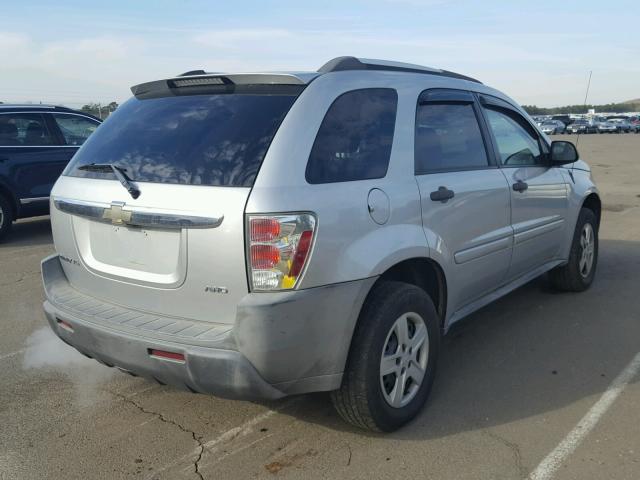 2CNDL23F256106626 - 2005 CHEVROLET EQUINOX LS SILVER photo 4