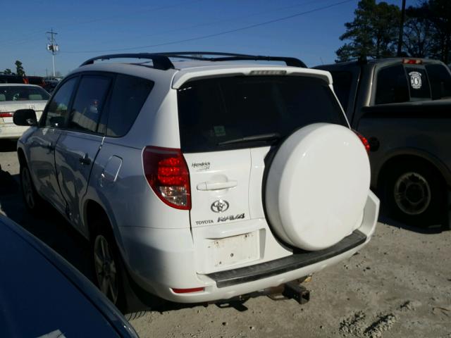 JTMBK33V266007825 - 2006 TOYOTA RAV4 WHITE photo 3