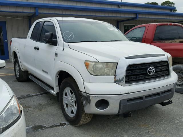 5TBRT54147S451544 - 2007 TOYOTA TUNDRA DOU WHITE photo 1