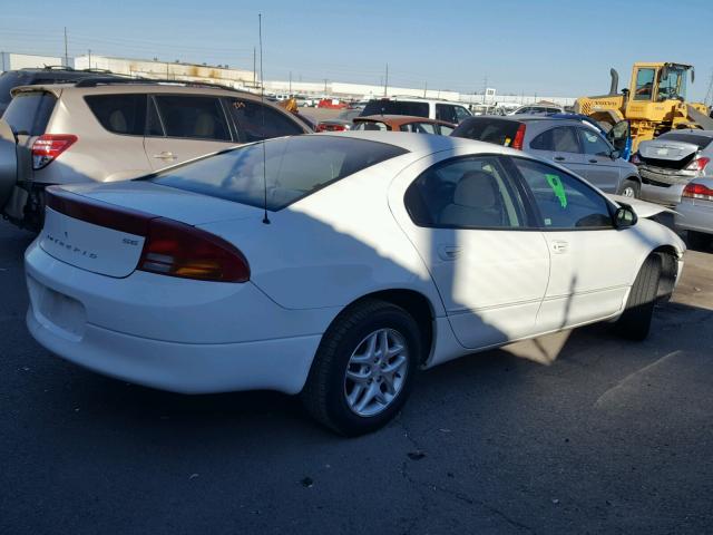 2B3HD46R52H313985 - 2002 DODGE INTREPID S WHITE photo 4