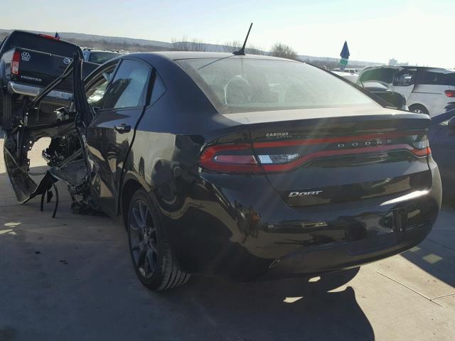 1C3CDFAA2GD625616 - 2016 DODGE DART SE BLACK photo 3