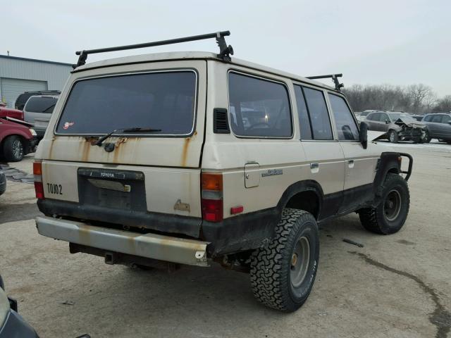 JT3FJ62G6K1111450 - 1989 TOYOTA LAND CRUIS TAN photo 4