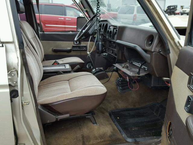 JT3FJ62G6K1111450 - 1989 TOYOTA LAND CRUIS TAN photo 5