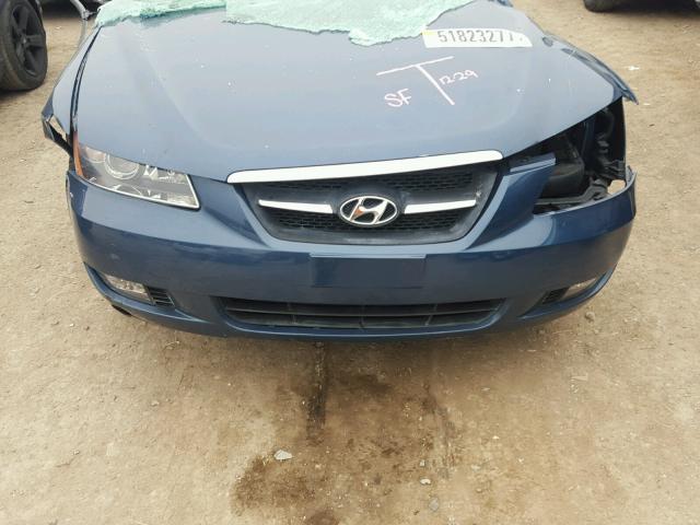 5NPEU46F37H187454 - 2007 HYUNDAI SONATA SE BLUE photo 7