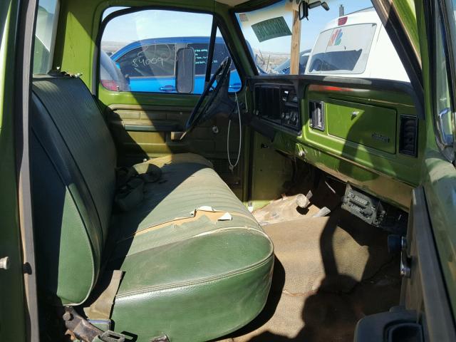 F10YKS46537 - 1973 FORD F100 PICKU GREEN photo 5