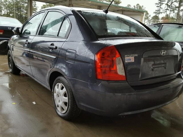 KMHCN4AC9AU463517 - 2010 HYUNDAI ACCENT GLS GRAY photo 3