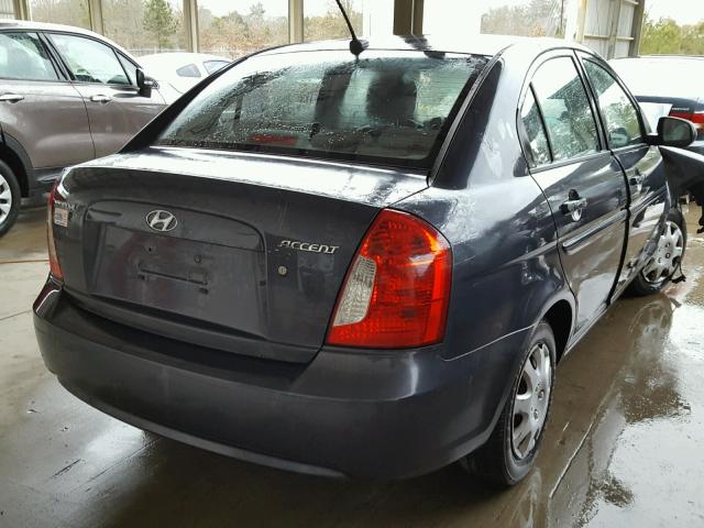 KMHCN4AC9AU463517 - 2010 HYUNDAI ACCENT GLS GRAY photo 4