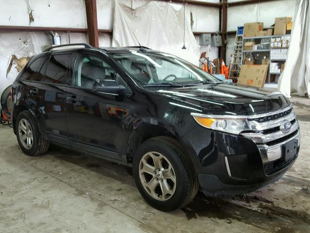 2FMDK4JC6CBA06492 - 2012 FORD EDGE SEL BLACK photo 1