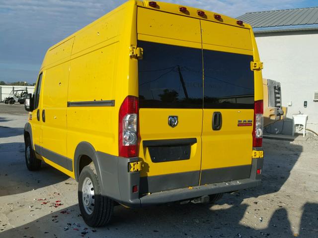 3C6TRVCG0HE512960 - 2017 RAM PROMASTER 黄色 照片 3