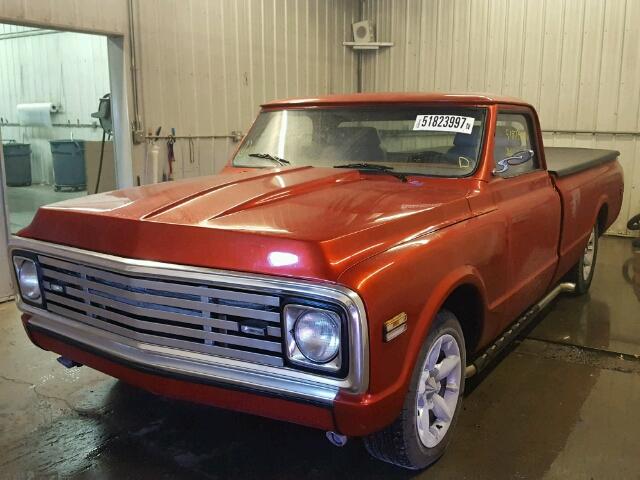 CE141S610192 - 1971 CHEVROLET C-10 ORANGE photo 2