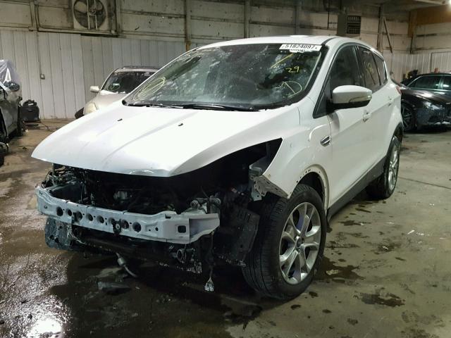 1FMCU0HXXDUC21358 - 2013 FORD ESCAPE SEL WHITE photo 2