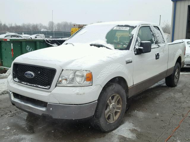 1FTPX12555FB13665 - 2005 FORD F150 WHITE photo 2