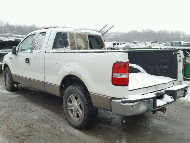 1FTPX12555FB13665 - 2005 FORD F150 WHITE photo 3