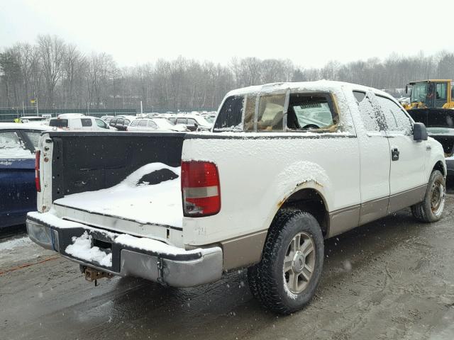 1FTPX12555FB13665 - 2005 FORD F150 WHITE photo 4