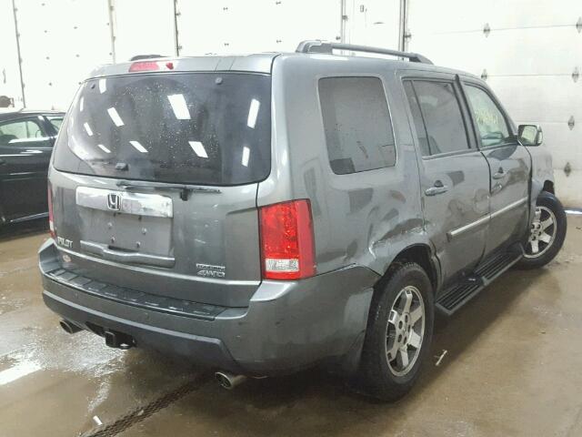 5FNYF48859B021797 - 2009 HONDA PILOT TOUR GRAY photo 4