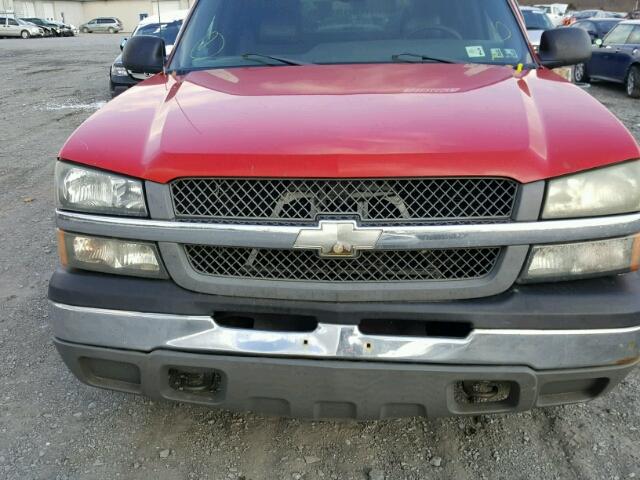 1GCEK14V44E181186 - 2004 CHEVROLET SILVERADO RED photo 9