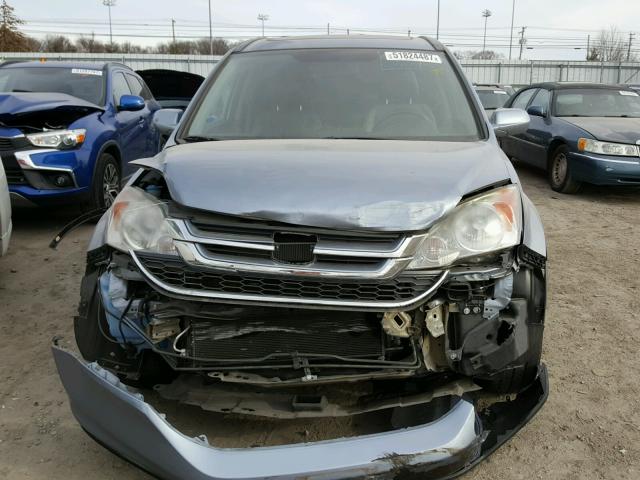 5J6RE3H79AL047954 - 2010 HONDA CR-V EXL BLUE photo 9