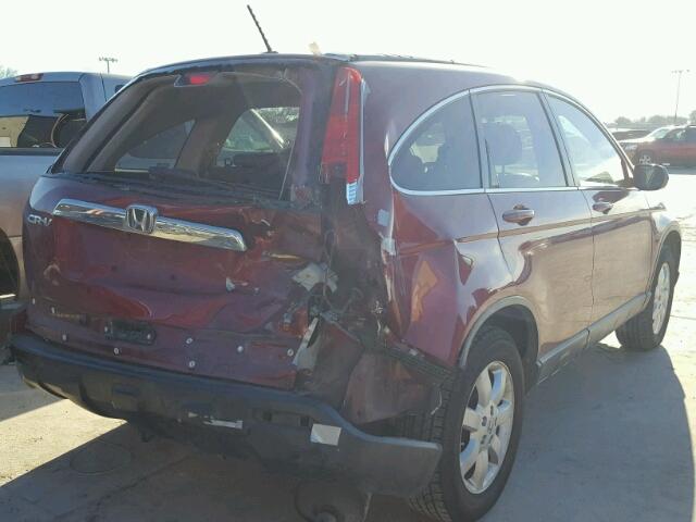 JHLRE387X8C011547 - 2008 HONDA CR-V EXL MAROON photo 4