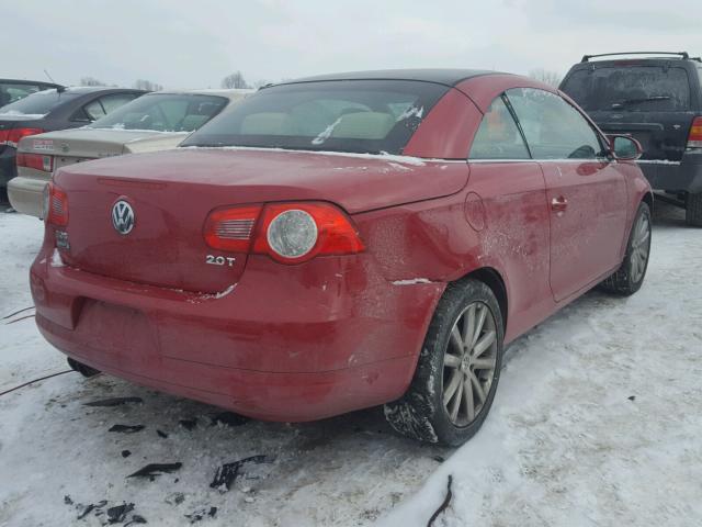 WVWAA71F88V006656 - 2008 VOLKSWAGEN EOS TURBO RED photo 4