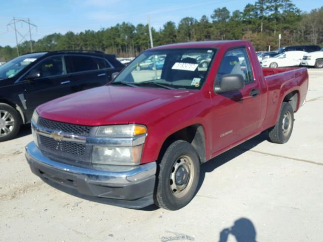 1GCCS148958282371 - 2005 CHEVROLET COLORADO RED photo 2