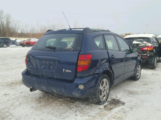 5Y2SL62824Z462681 - 2004 PONTIAC VIBE BLUE photo 4