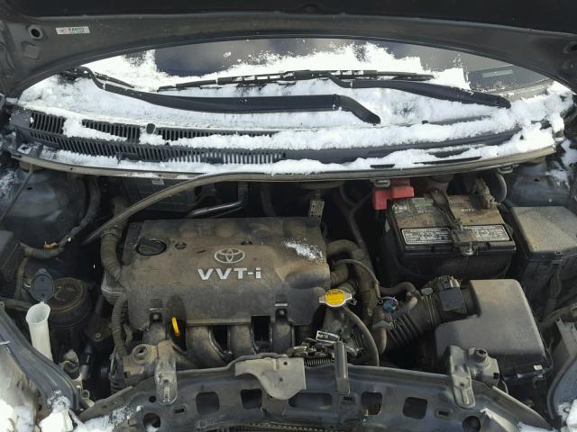 JTDBT923081222068 - 2008 TOYOTA YARIS CHARCOAL photo 7