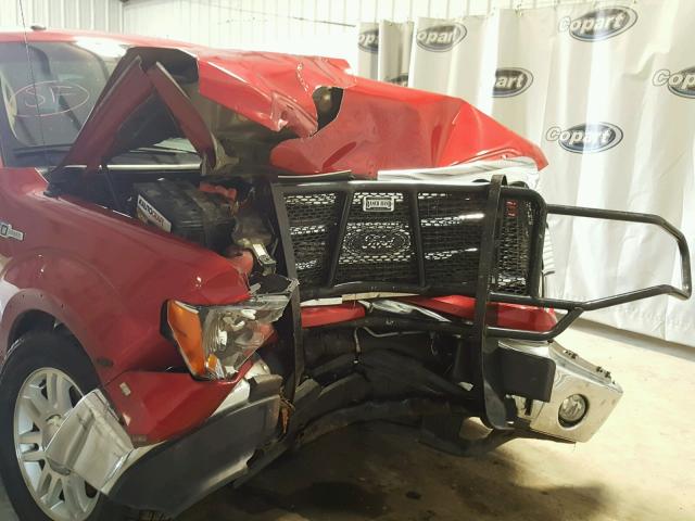 1FTFW1CF9CFB20718 - 2012 FORD F150 SUPER RED photo 9