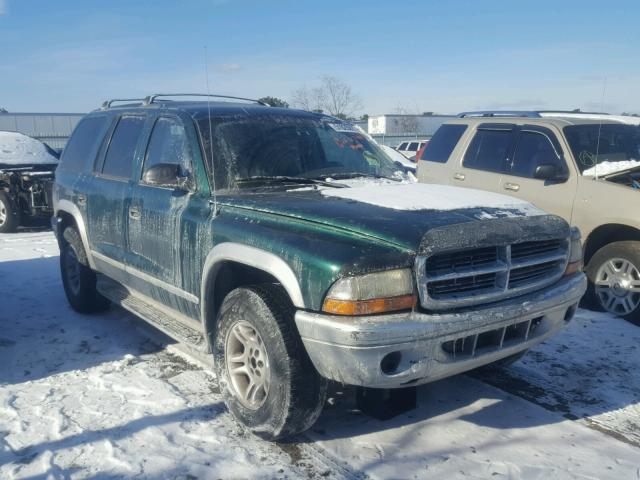 1D4HS58N23F505939 - 2003 DODGE DURANGO SL GREEN photo 1