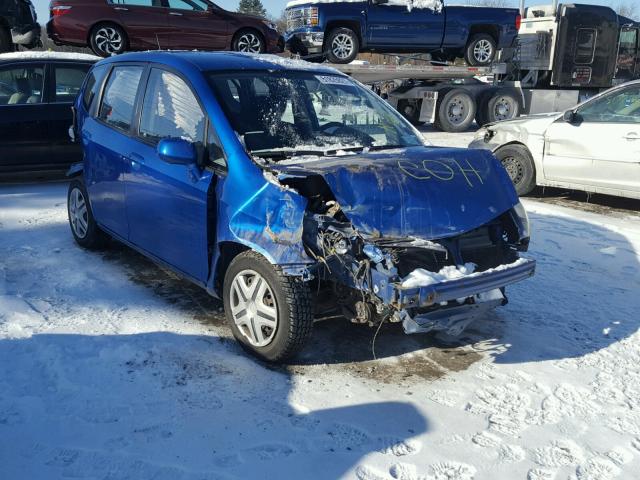 JHMGD37407S044722 - 2007 HONDA FIT BLUE photo 1