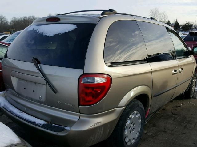 1C4GJ45353B215999 - 2003 CHRYSLER VOYAGER LX BEIGE photo 4