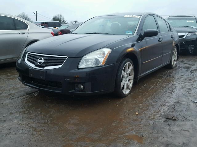 1N4BA41E58C818217 - 2008 NISSAN MAXIMA SE BLACK photo 2