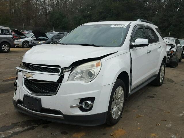 2CNALFEW5A6280594 - 2010 CHEVROLET EQUINOX LT WHITE photo 2