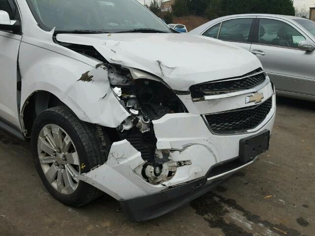 2CNALFEW5A6280594 - 2010 CHEVROLET EQUINOX LT WHITE photo 9