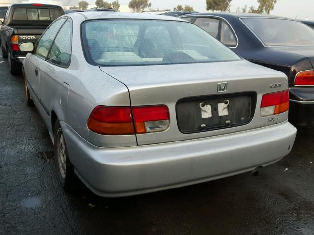 1HGEJ7226WL110666 - 1998 HONDA CIVIC HX SILVER photo 3