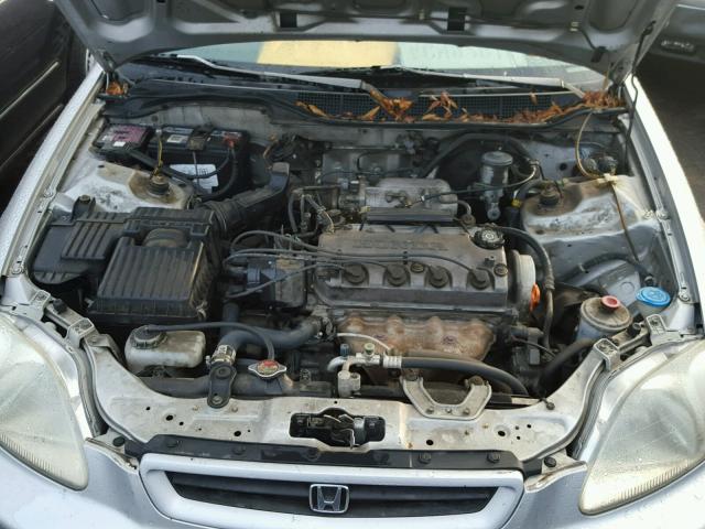 1HGEJ7226WL110666 - 1998 HONDA CIVIC HX SILVER photo 7